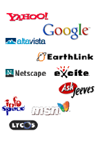 yahoo google ask jeeves msn netscape altavista